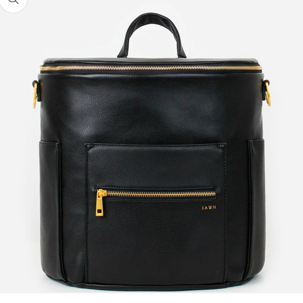 Fawn Design Diaper‎ bag Black Faux leather
